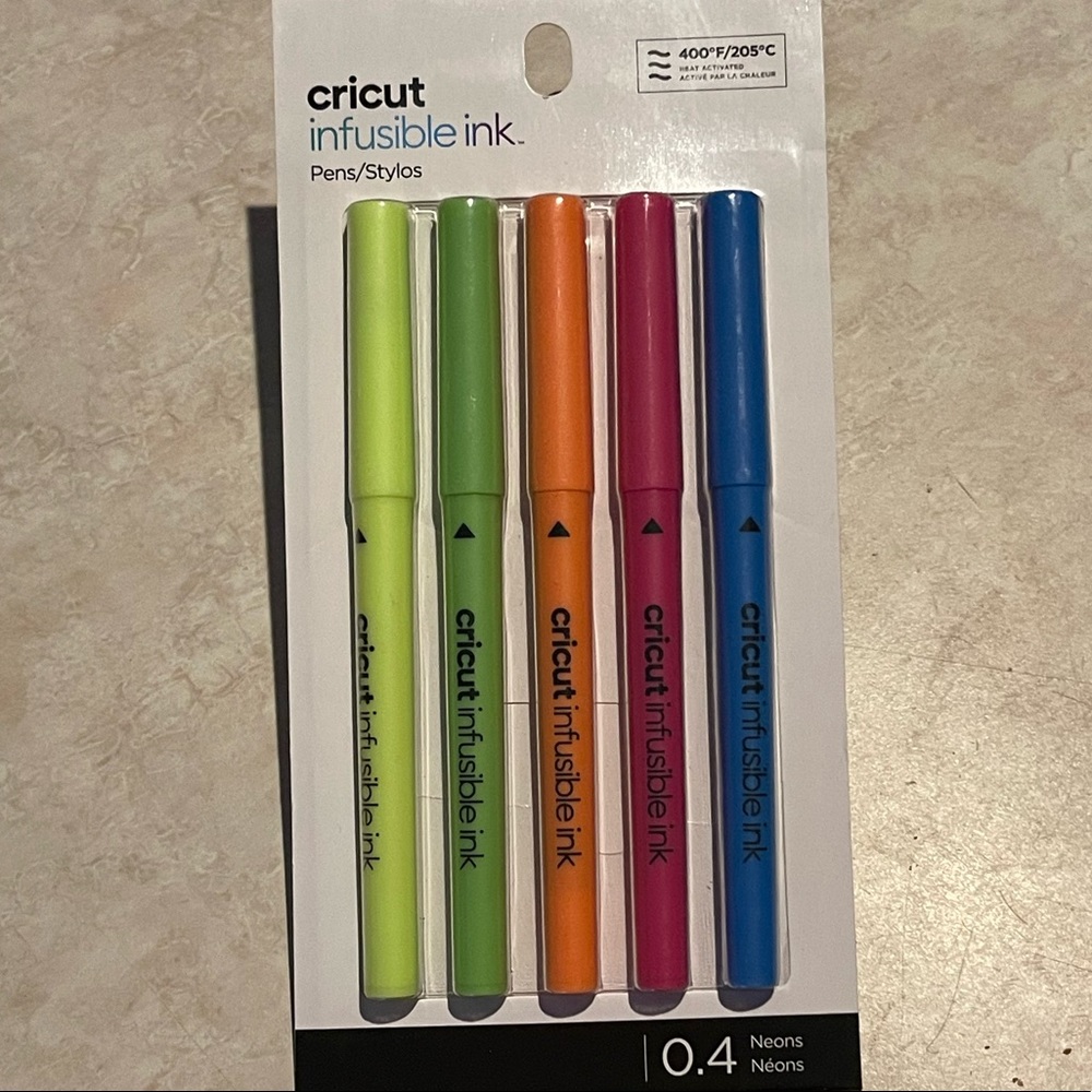 Cricut infusible ink 0.4 Neon Pens